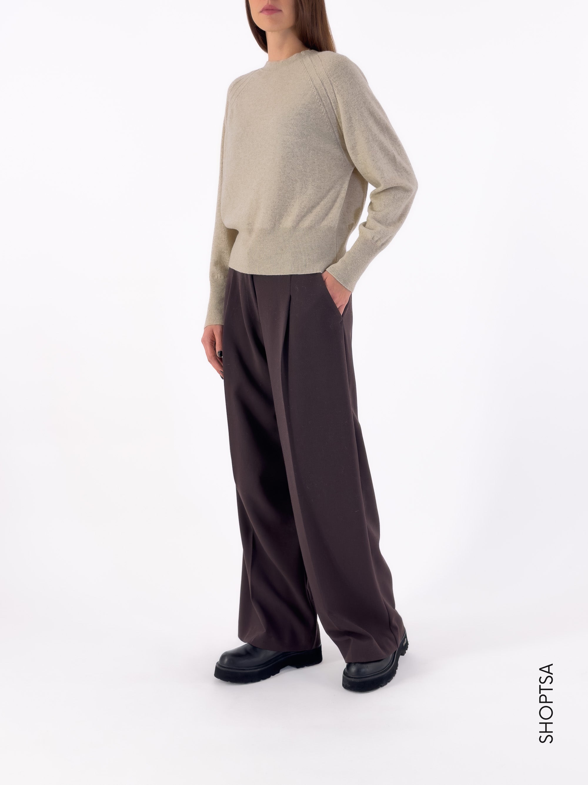 Maglione girocollo in lana premium 20181