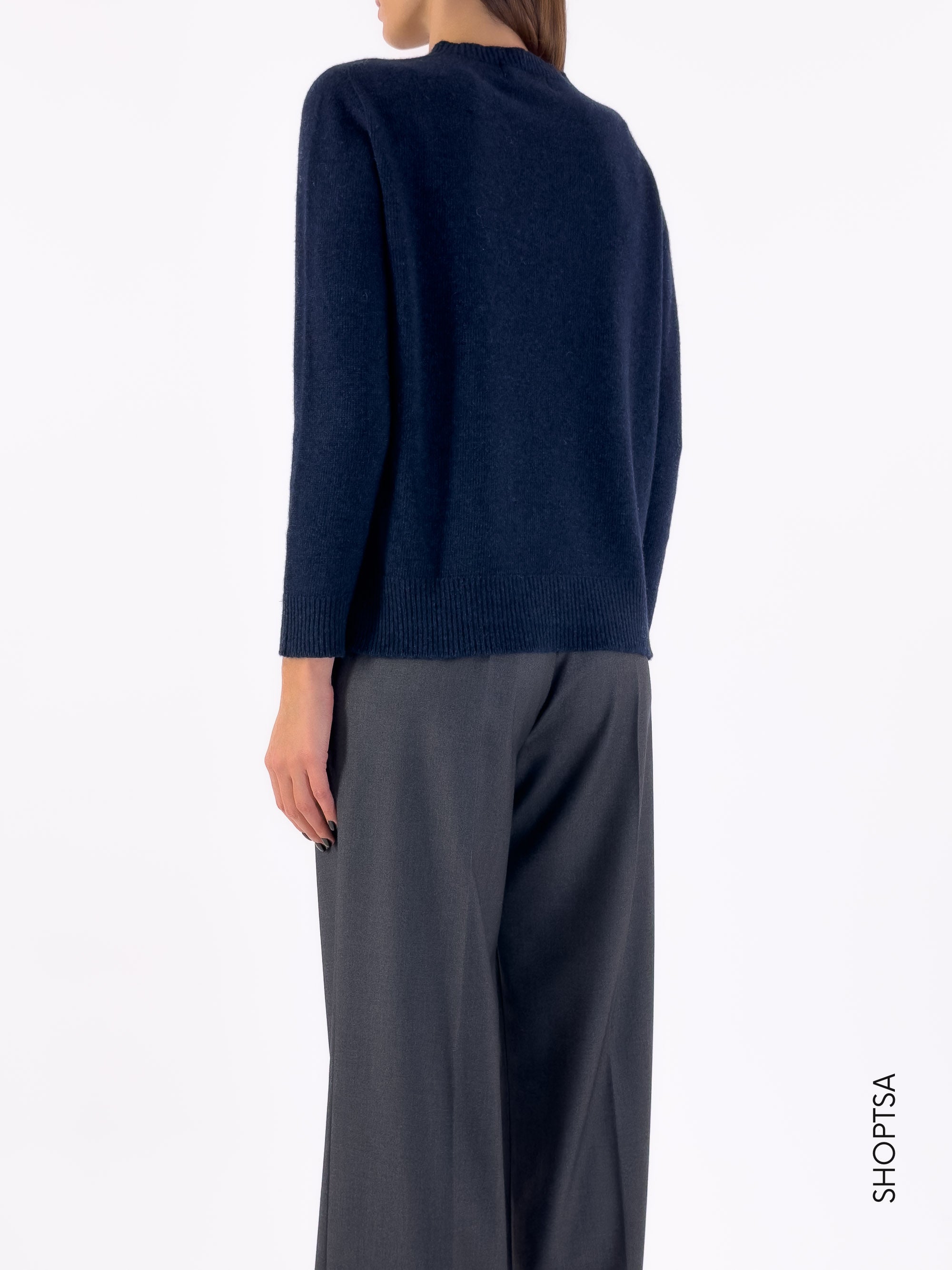 Maglia boxy in lana e cashmere 40204