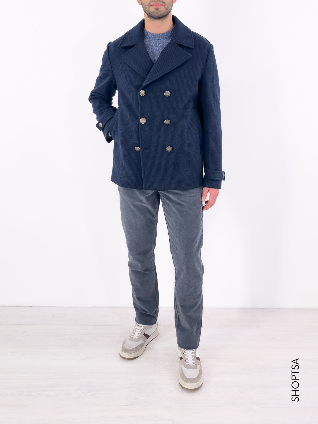 Picot doppiopetto blu CP30B