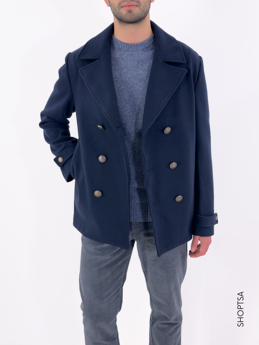 Picot doppiopetto blu CP30B