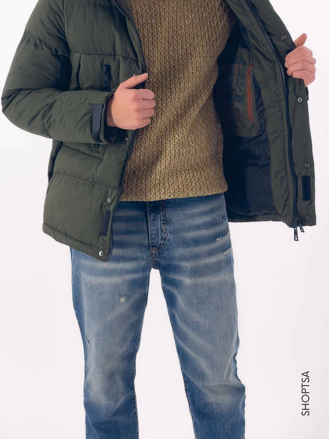 Giubbotto imbottito verde