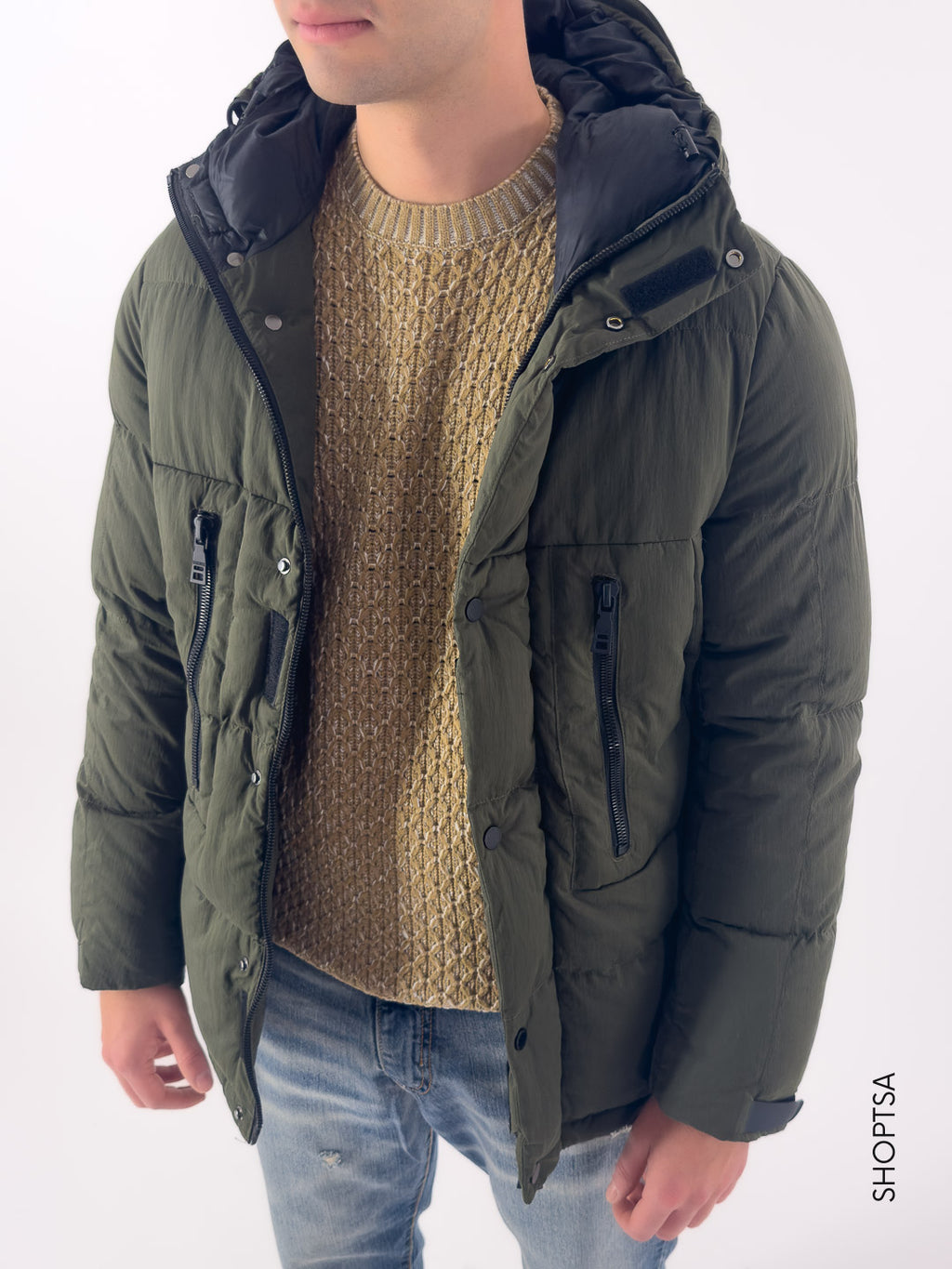 Giubbotto imbottito verde