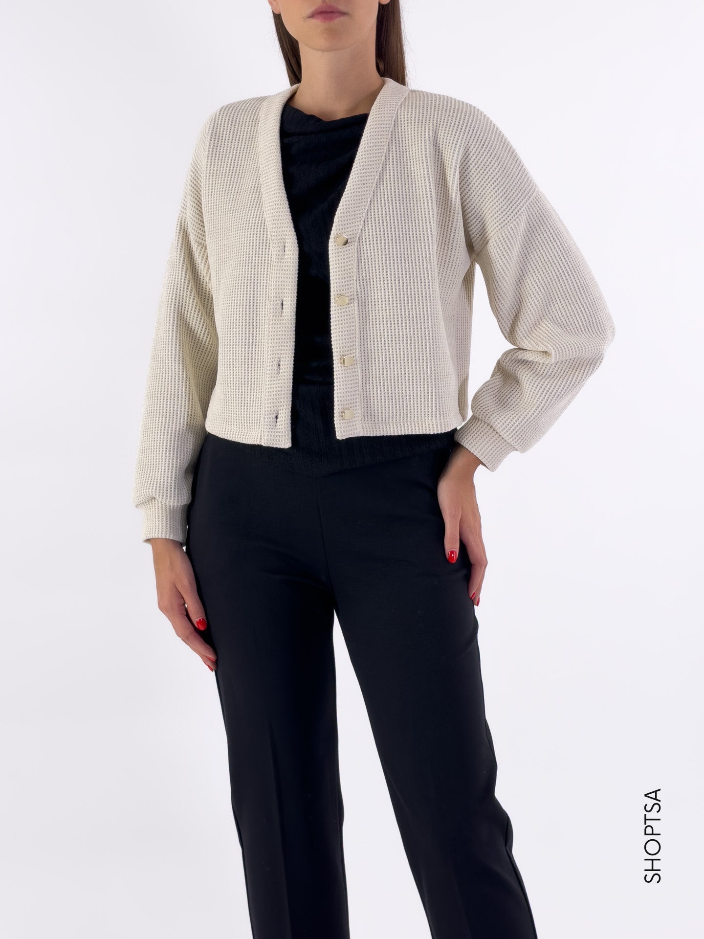 Short chenille cardigan - Angy Six