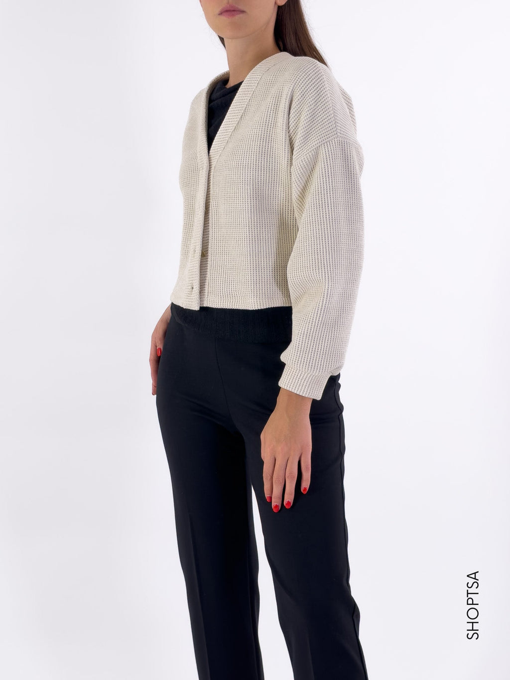 Short chenille cardigan - Angy Six