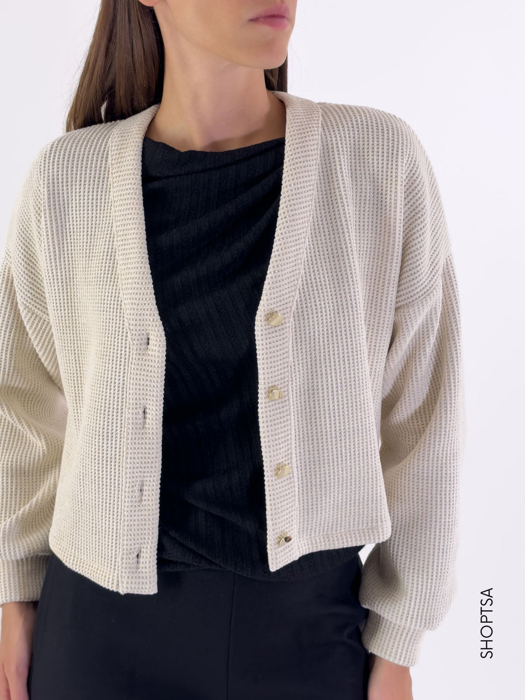 Short chenille cardigan - Angy Six