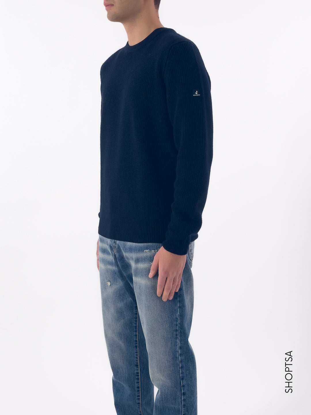 Maglione costa inglese lana merinos