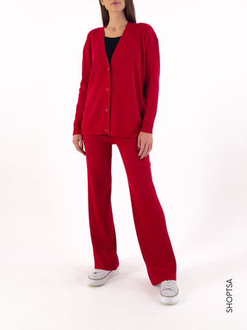 Coordinated set in ribbed viscose - ViCOLO