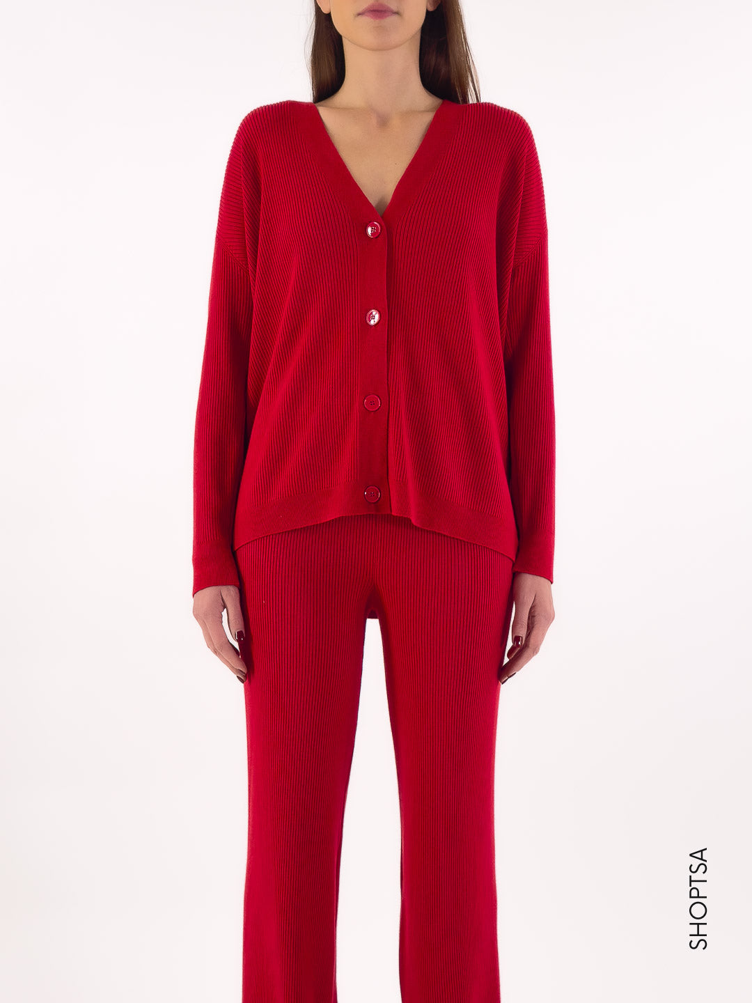 Coordinated set in ribbed viscose - ViCOLO