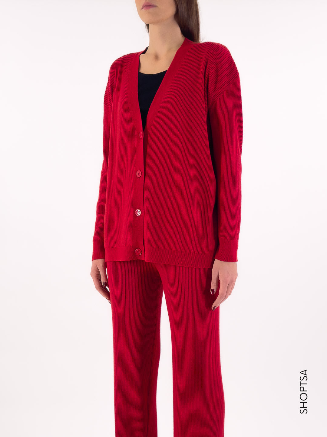 Coordinated set in ribbed viscose - ViCOLO