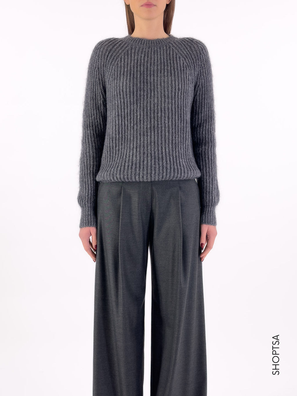 Maglione basico in lana 55021 - ViCOLO