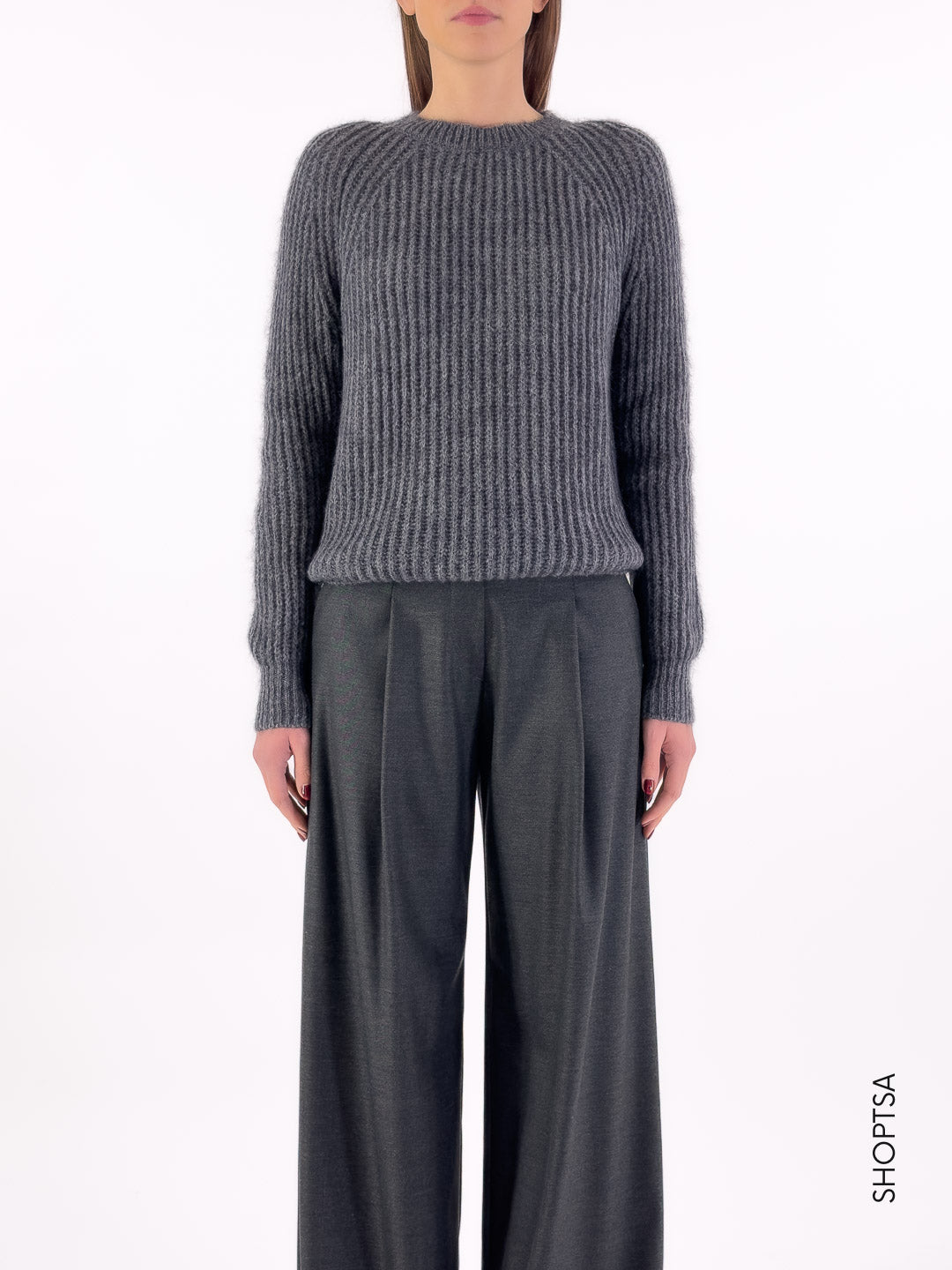 Maglione basico in lana 55021 - ViCOLO