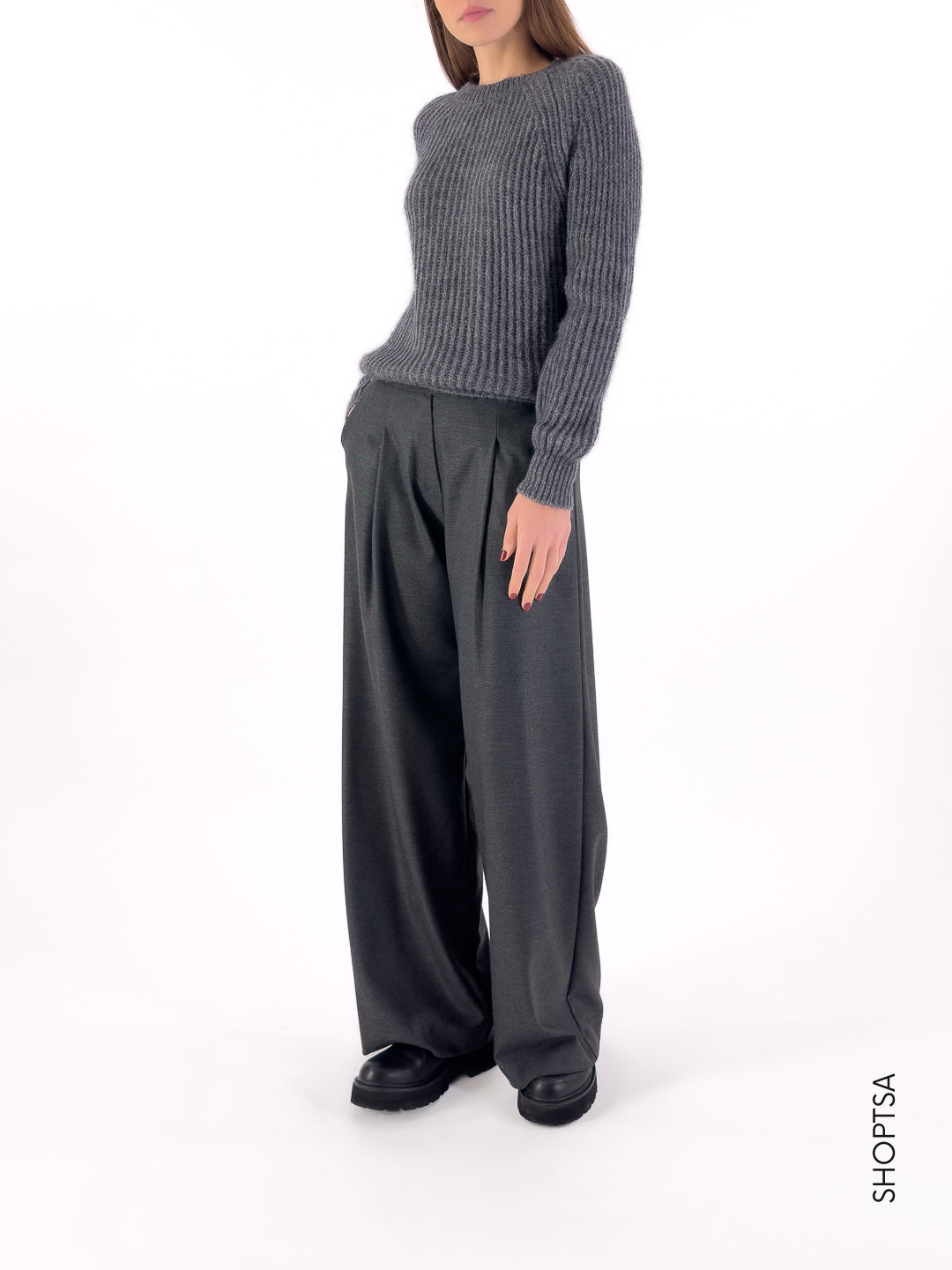 Basic wool sweater 55021 - ViCOLO 
