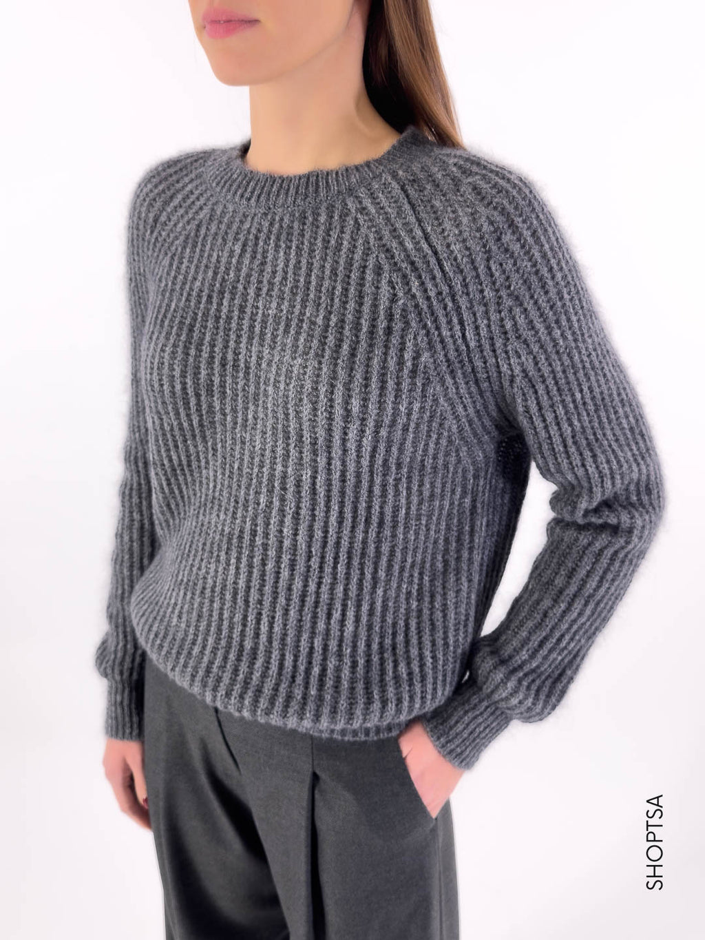 Basic wool sweater 55021 - ViCOLO 