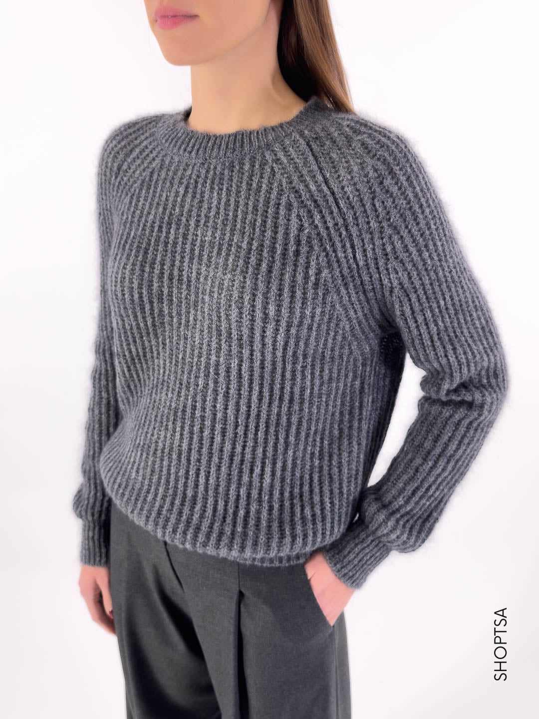 Basic wool sweater 55021 - ViCOLO 