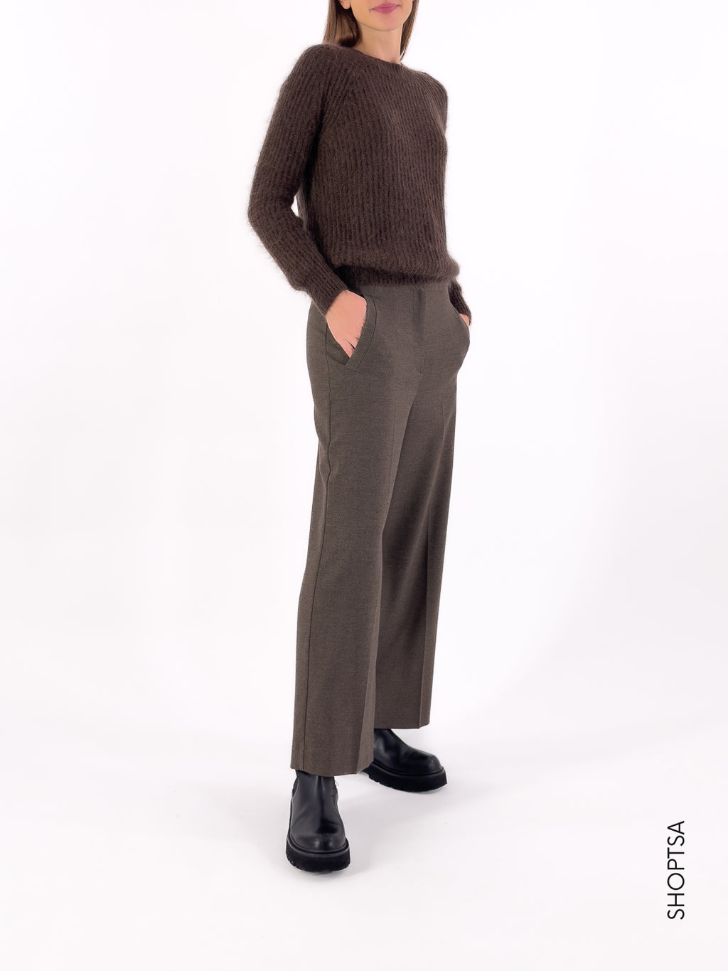 Basic wool sweater 55021 - ViCOLO 