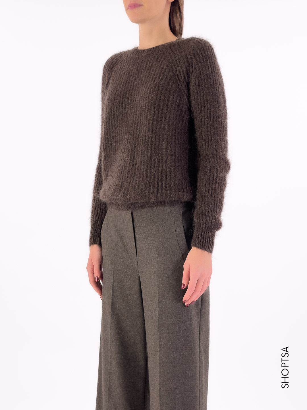 Basic wool sweater 55021 - ViCOLO 