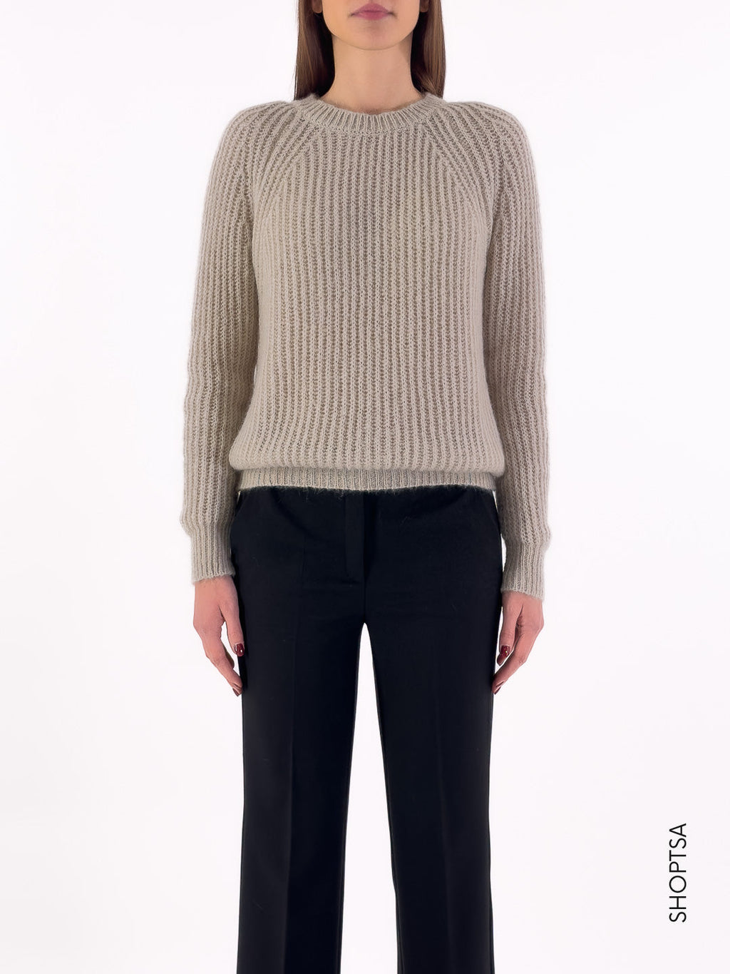 Maglione basico in lana 55021 - ViCOLO