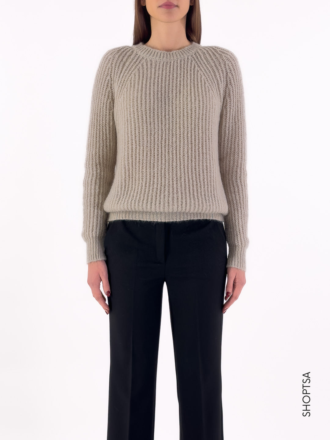 Maglione basico in lana 55021 - ViCOLO