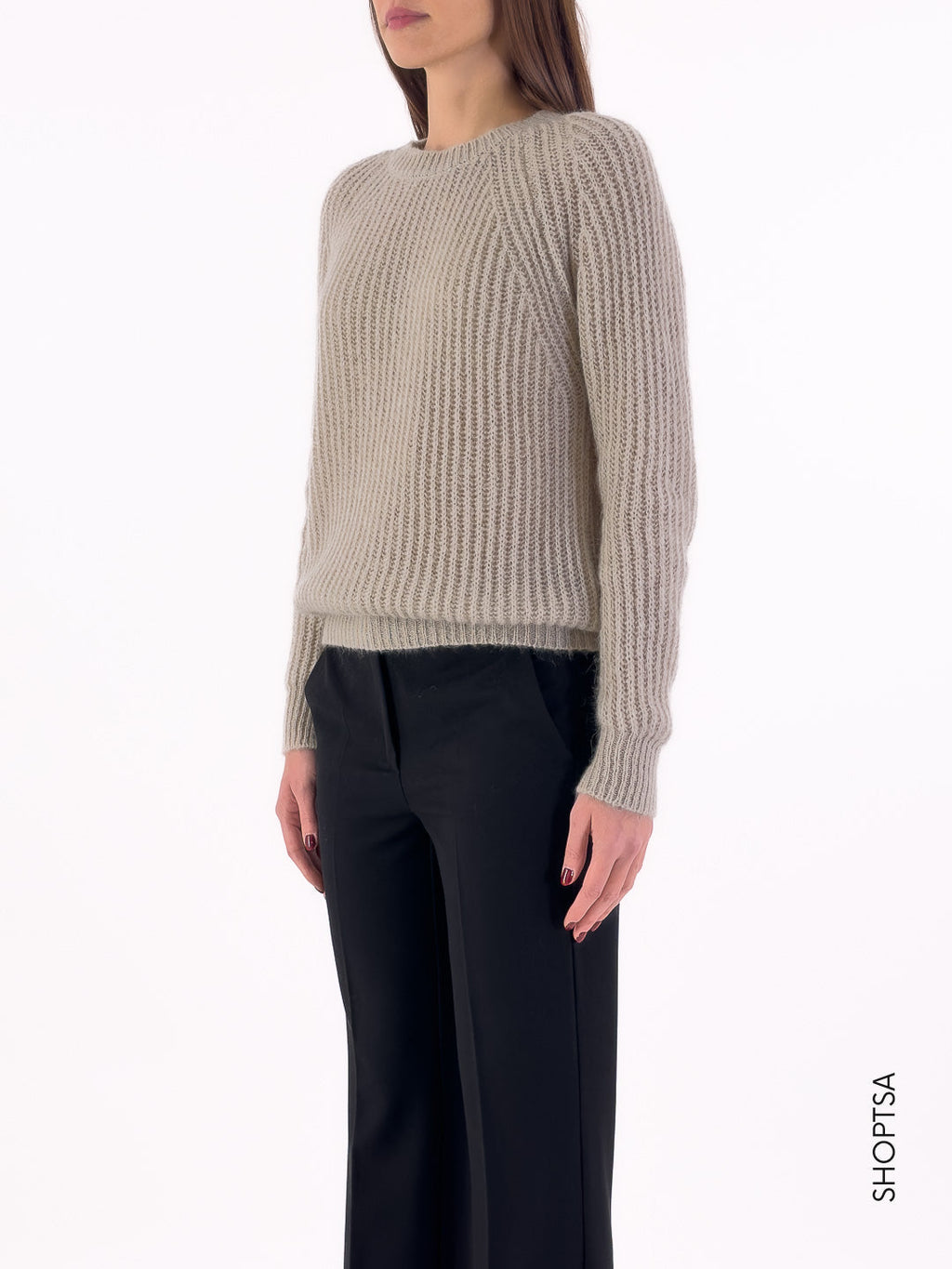 Maglione basico in lana 55021 - ViCOLO