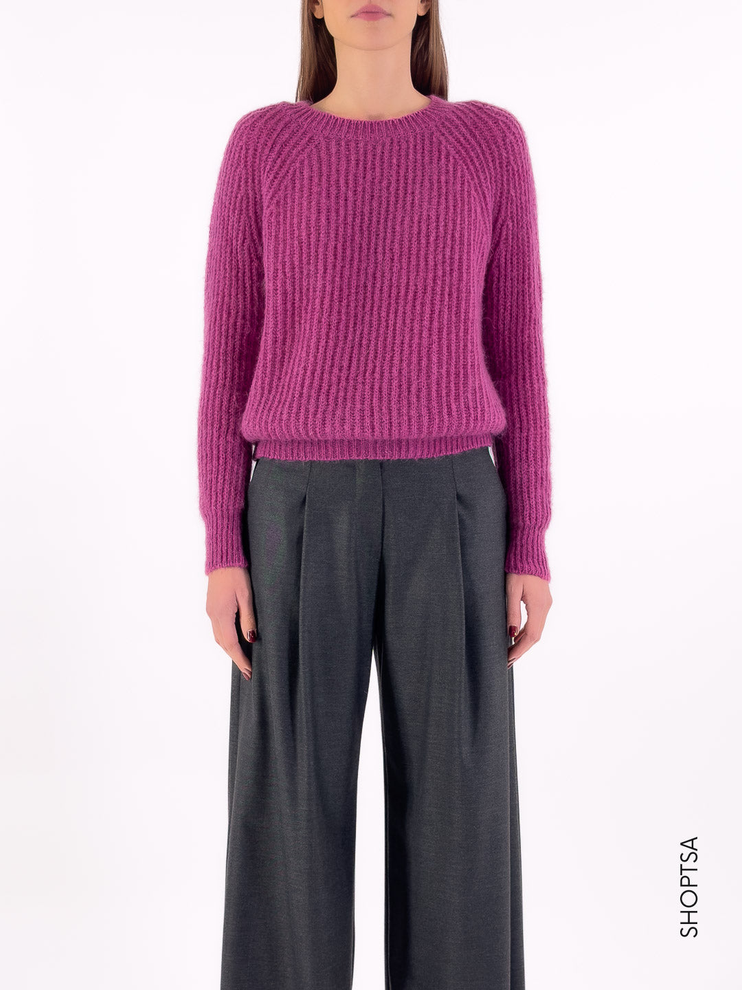 Maglione basico in lana 55021 - ViCOLO