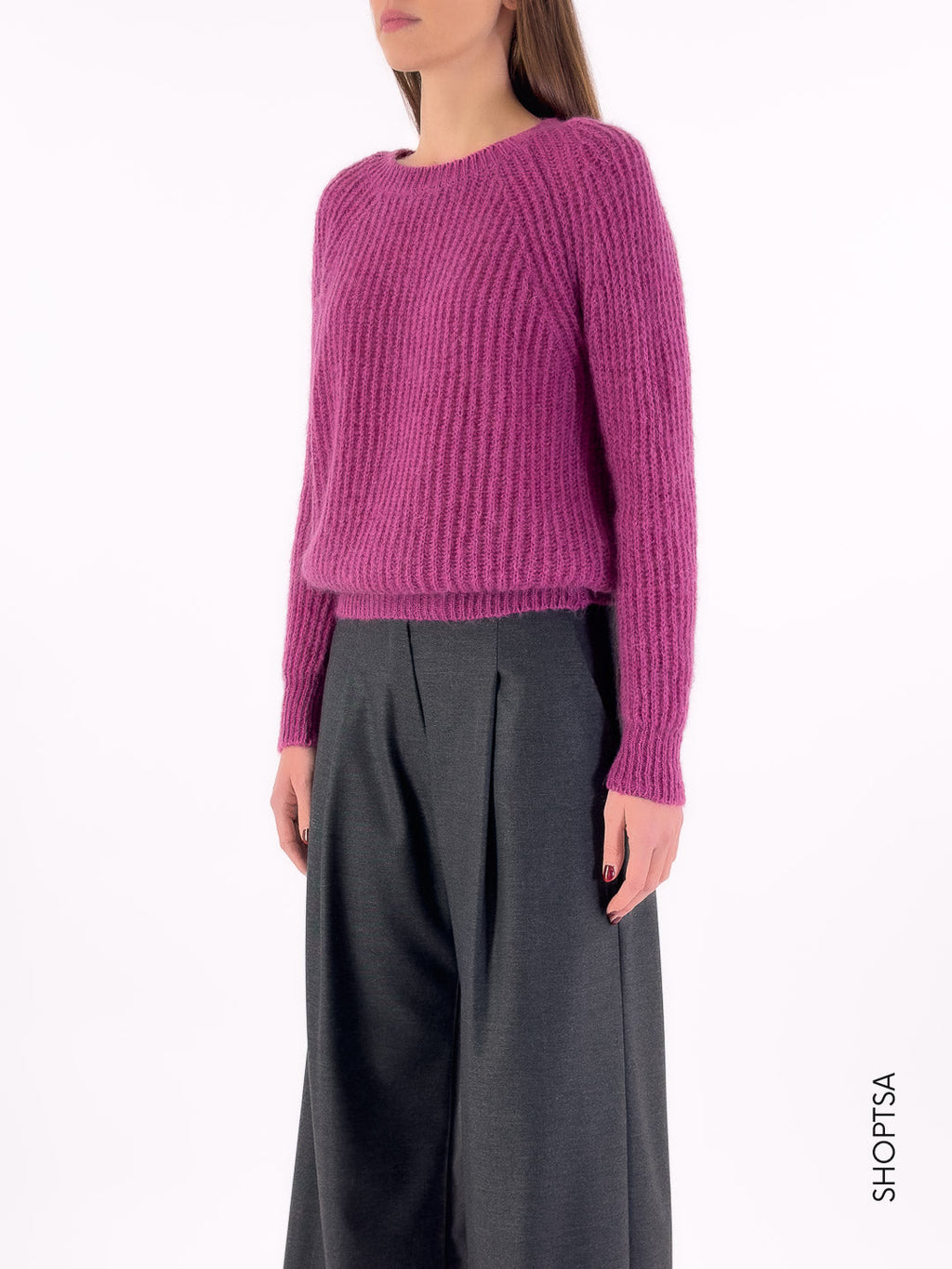 Maglione basico in lana 55021 - ViCOLO