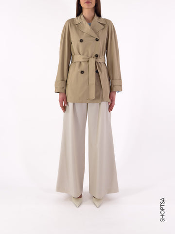 WEST beige water-repellent trench coat - EMME Marella