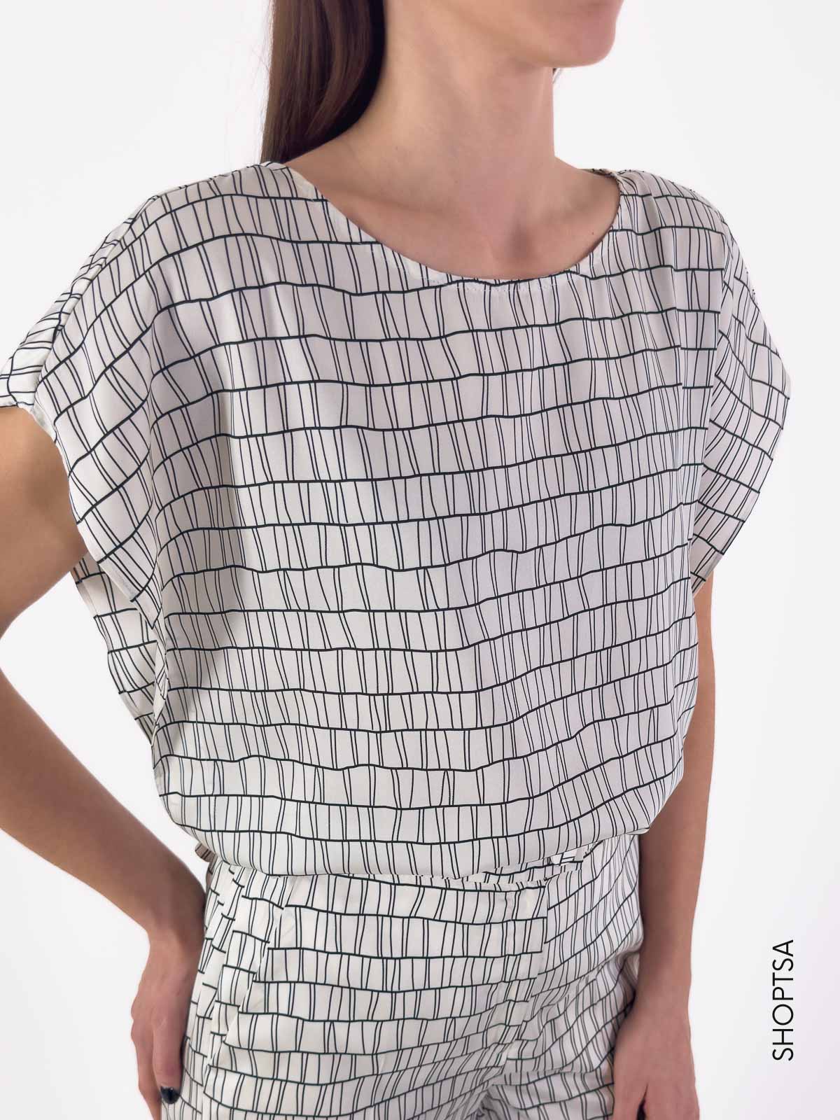 Blusa geometrica zarda - EMME Marella - Emme Marella - shopTSa