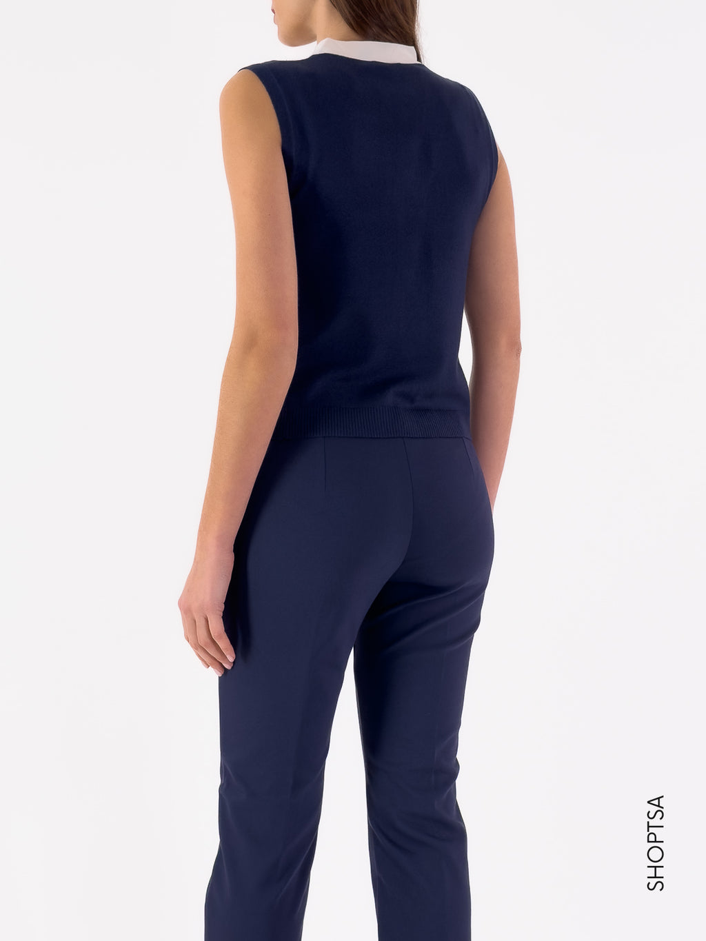 Gilet in filo blu JEREZ - EMME Marella - Emme Marella - shopTSa