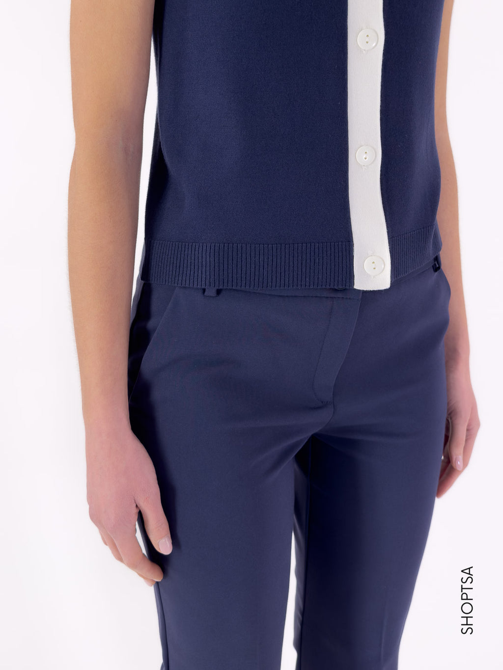 Gilet in filo blu JEREZ - EMME Marella - Emme Marella - shopTSa