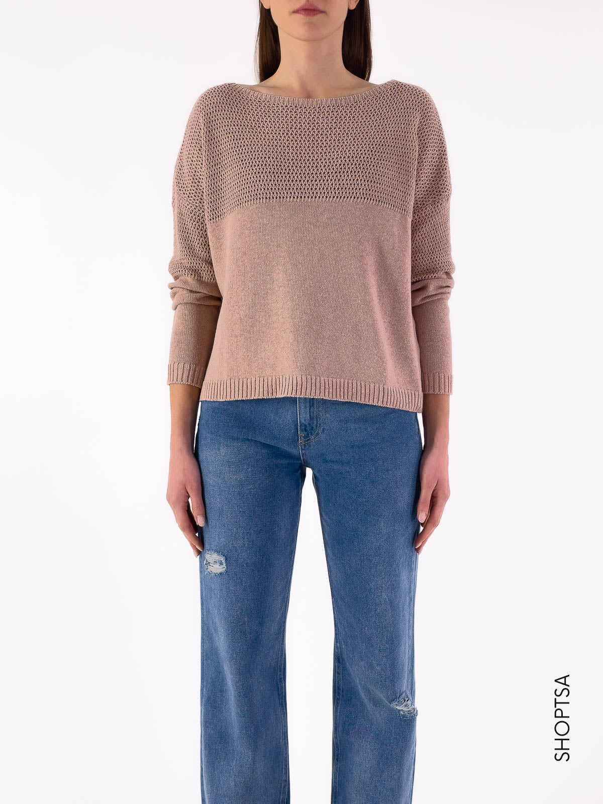 Maglia traforata boxy 77082 - ViCOLO - Vicolo - shopTSa