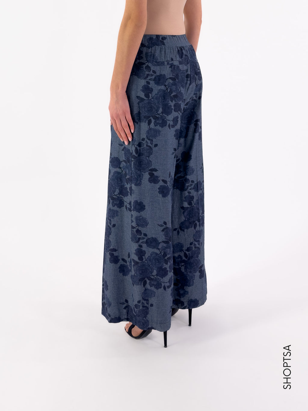 Pantalone floreale cotone TB1113