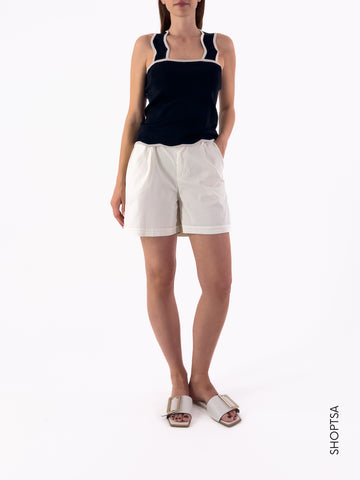 Top elasticizzato crop