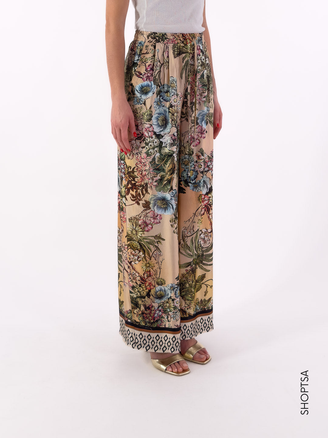 Pantalone palazzo tropical Tb2542 - ViCOLO