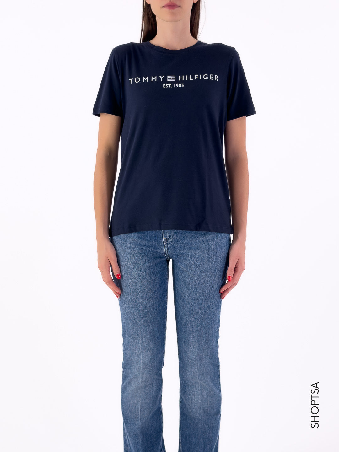 T-shirt girocollo con logo