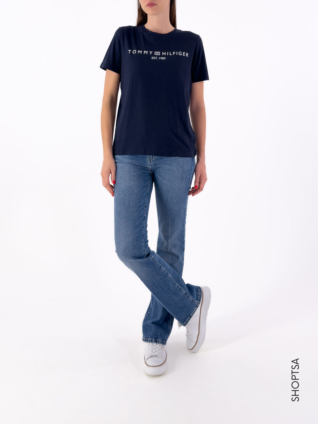 T-shirt girocollo con logo