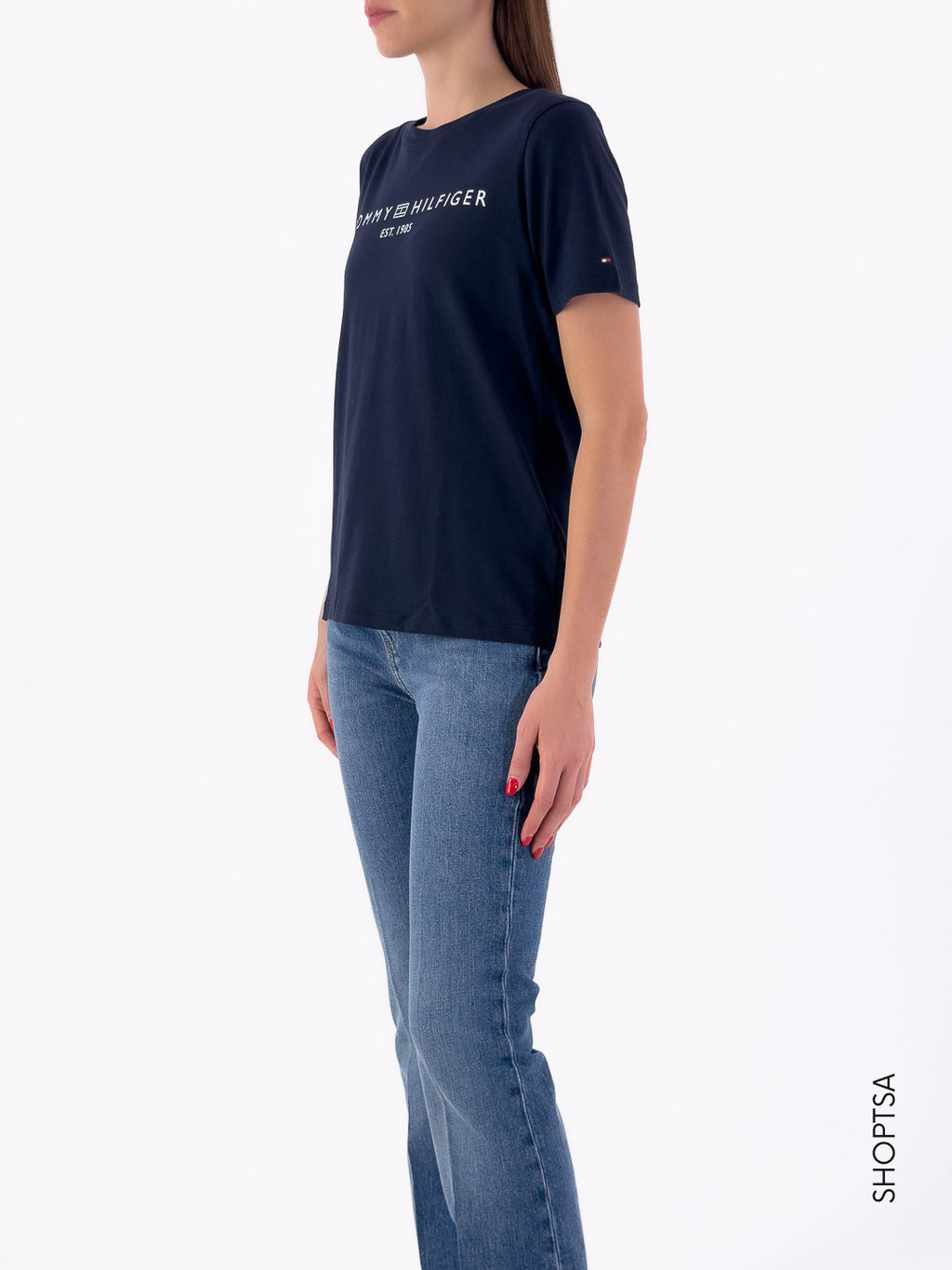 T-shirt girocollo con logo