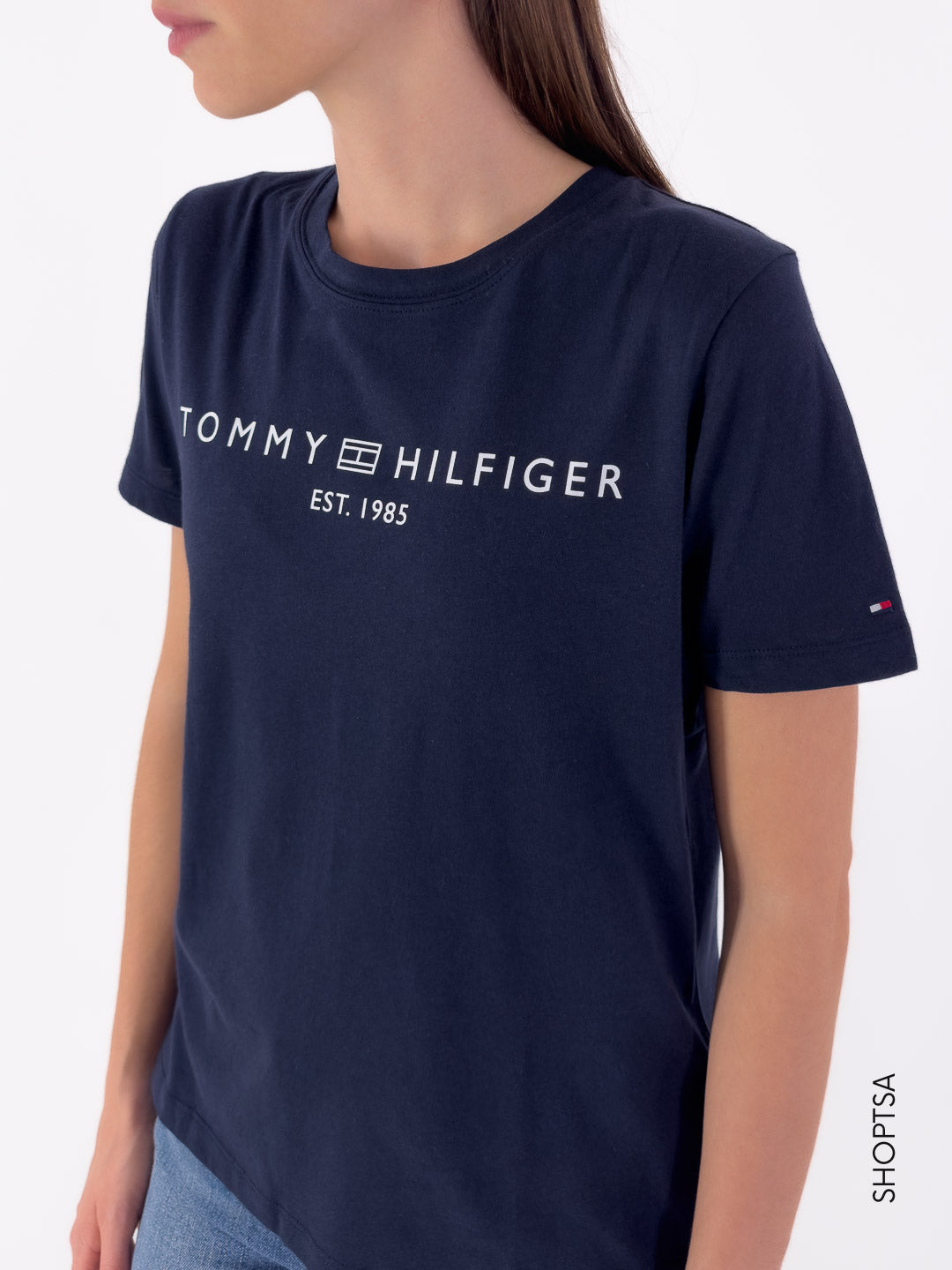 T-shirt girocollo con logo