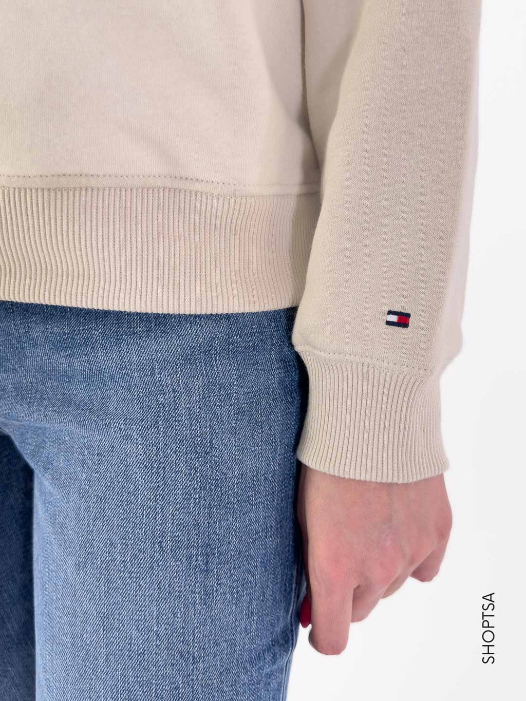 Felpa girocollo logo TH fleece