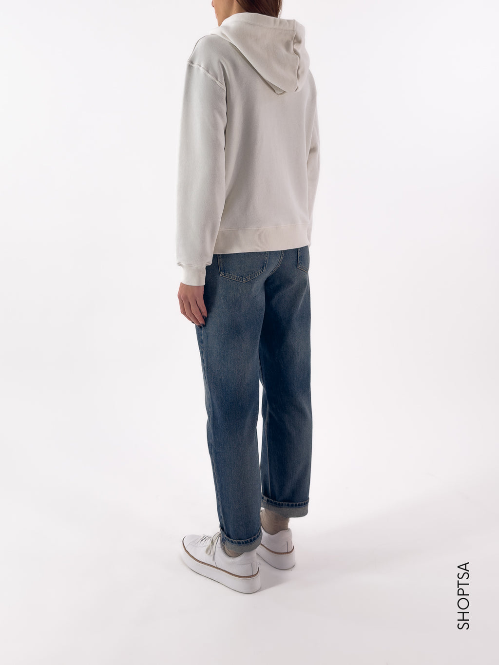 Felpa ricamo con cappuccio