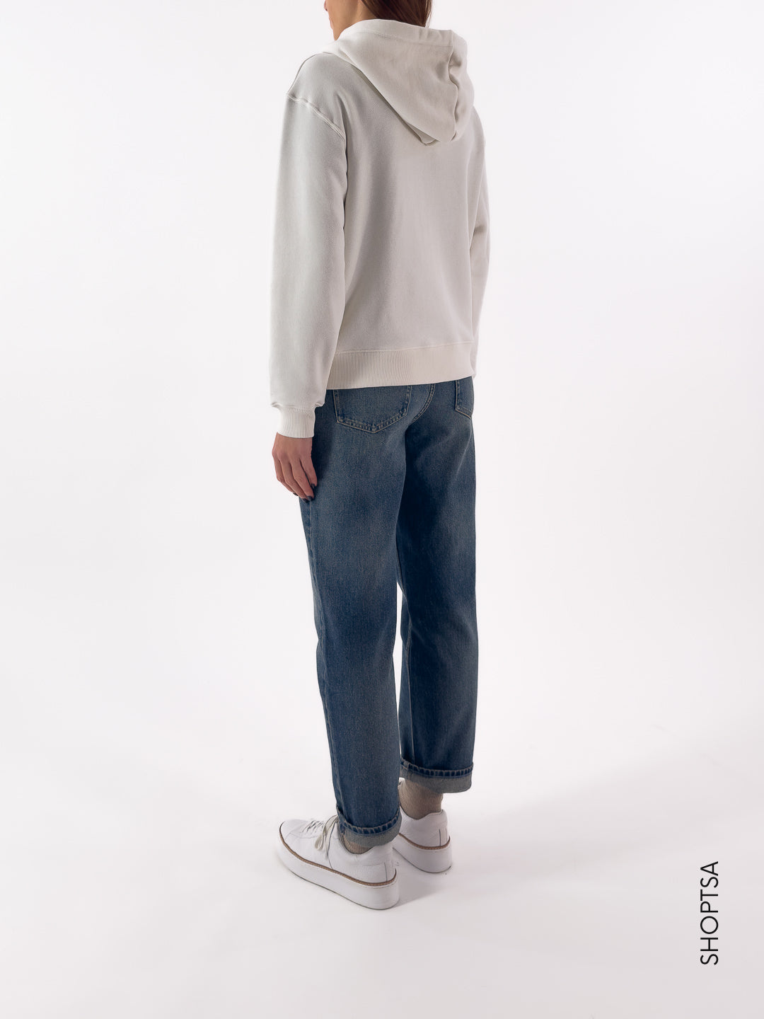 Felpa ricamo con cappuccio