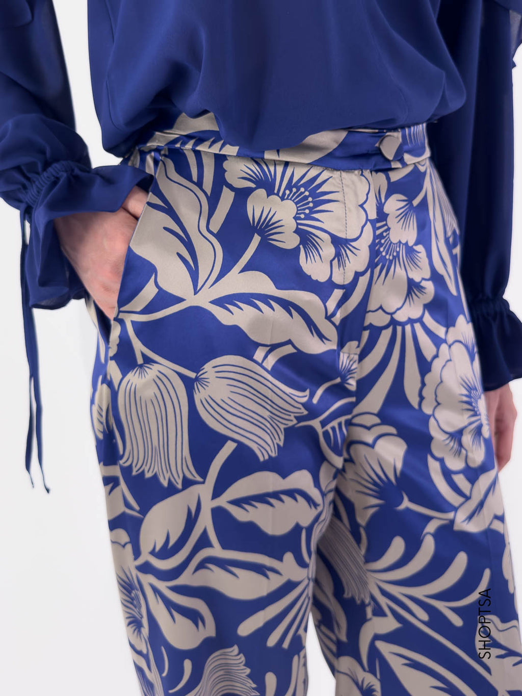 Pantalone in raso stretch - DUCA2 EMME Marella