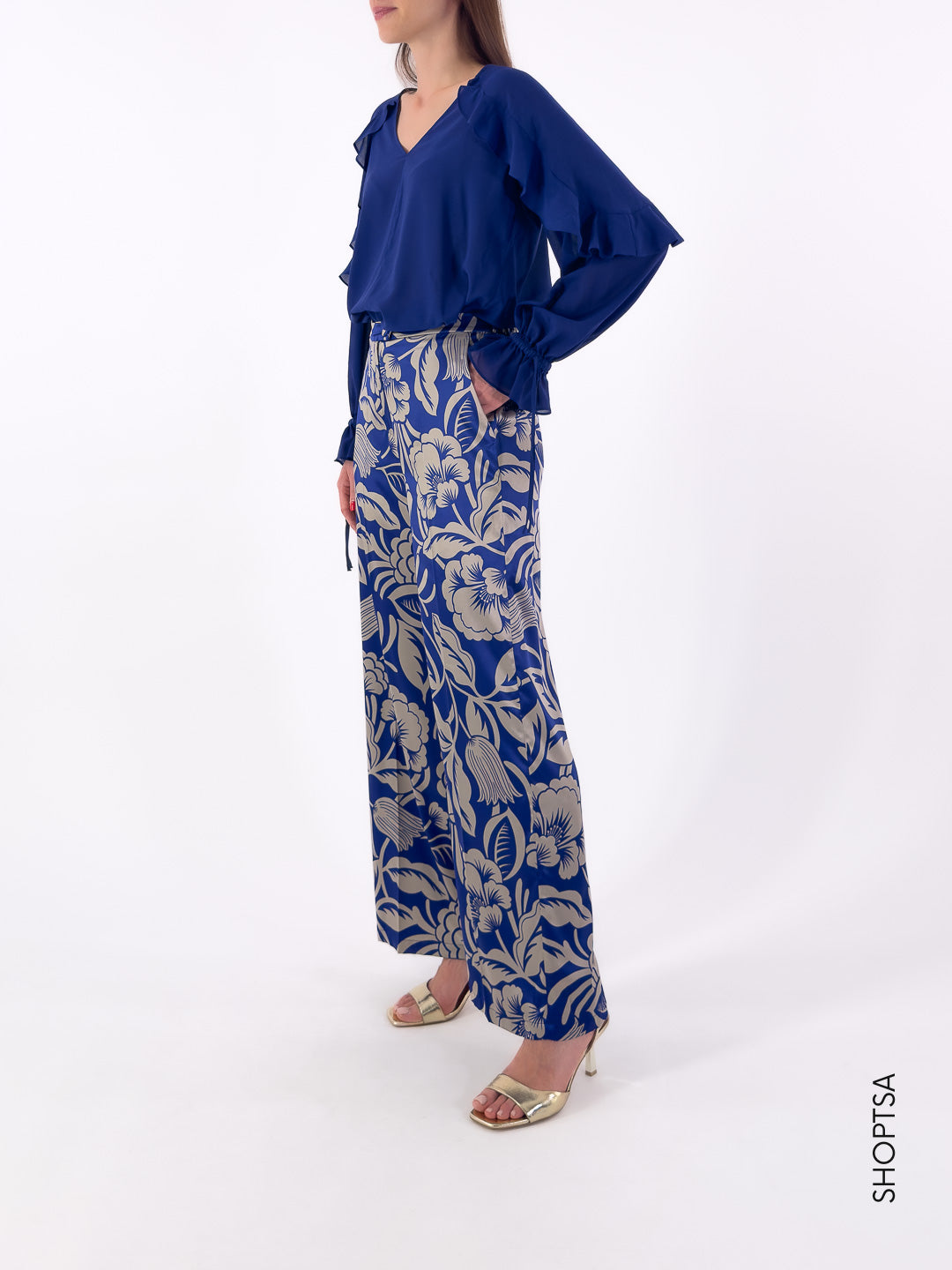 Pantalone in raso stretch - DUCA2 EMME Marella