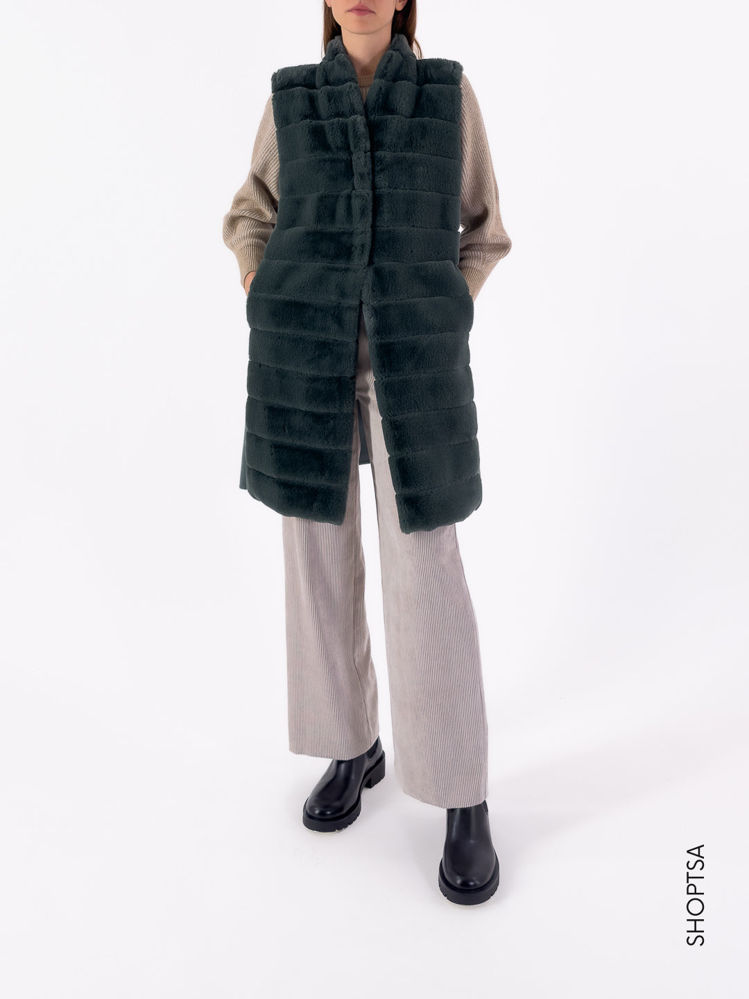 Gilet double ecopelliccia PIANOSA