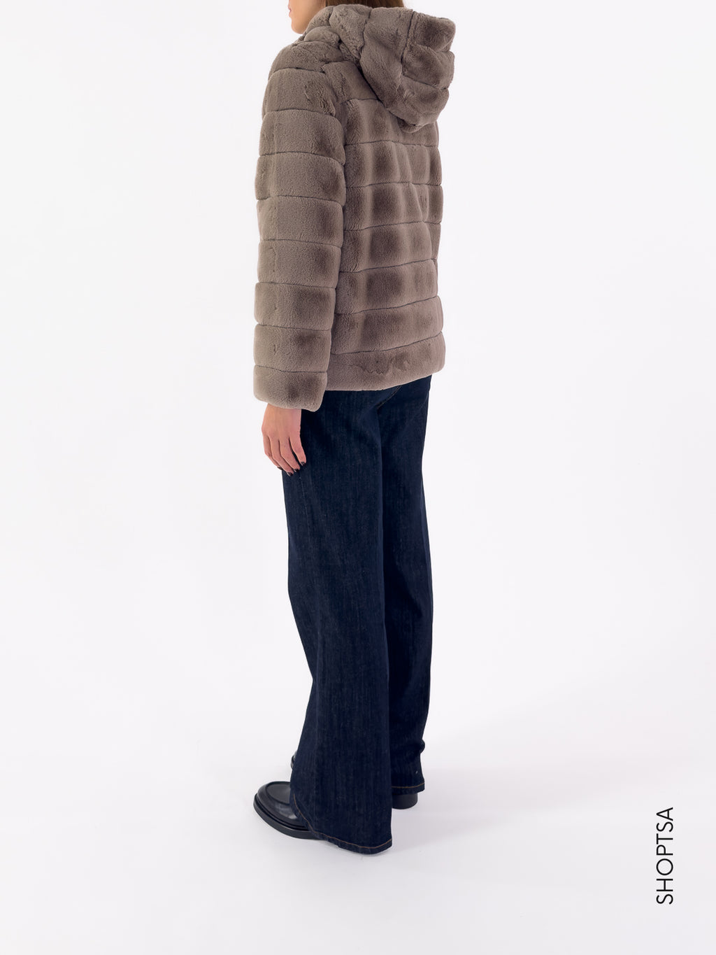 Ecopelliccia con cappuccio SEM