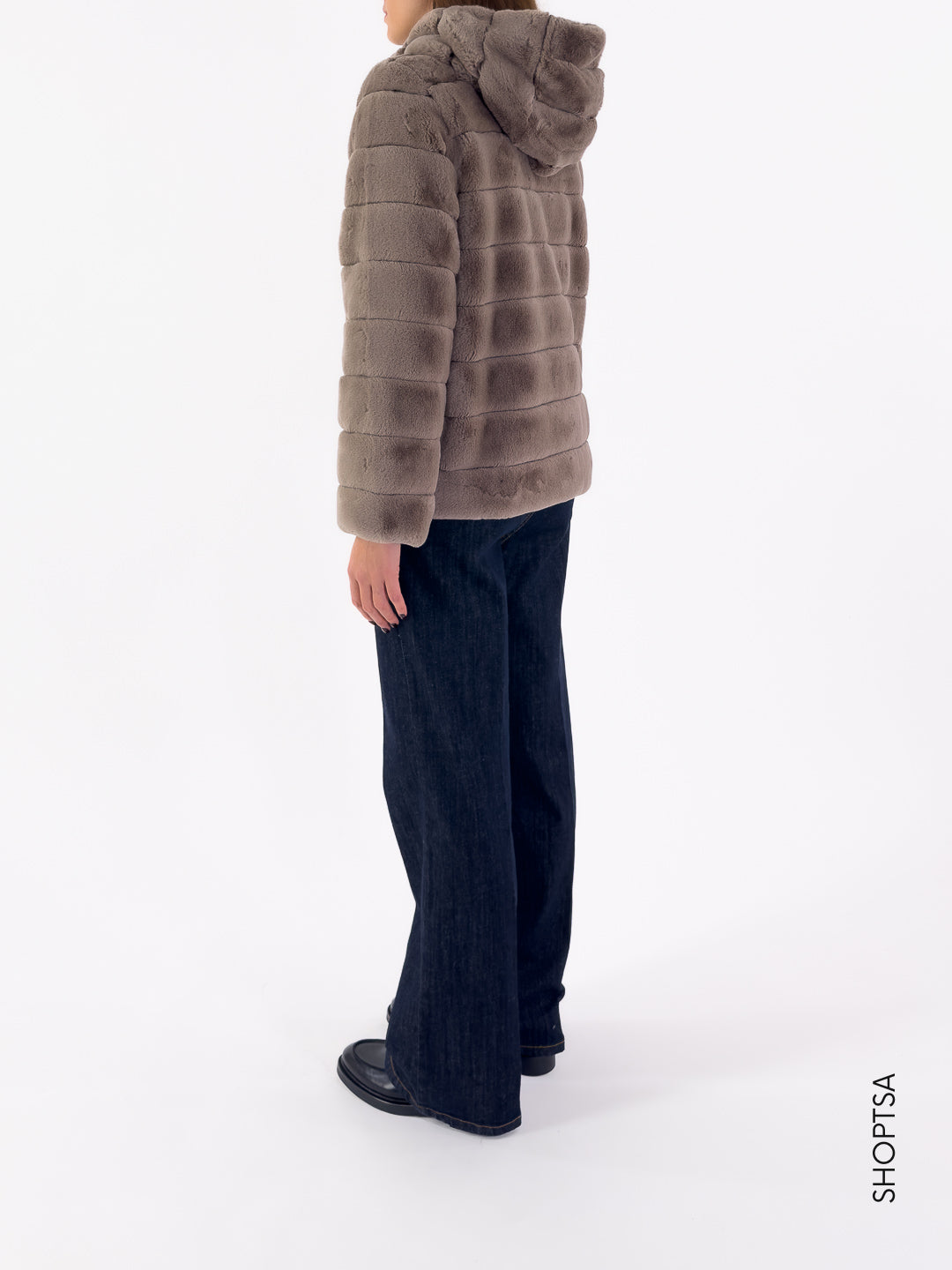 Ecopelliccia con cappuccio SEM