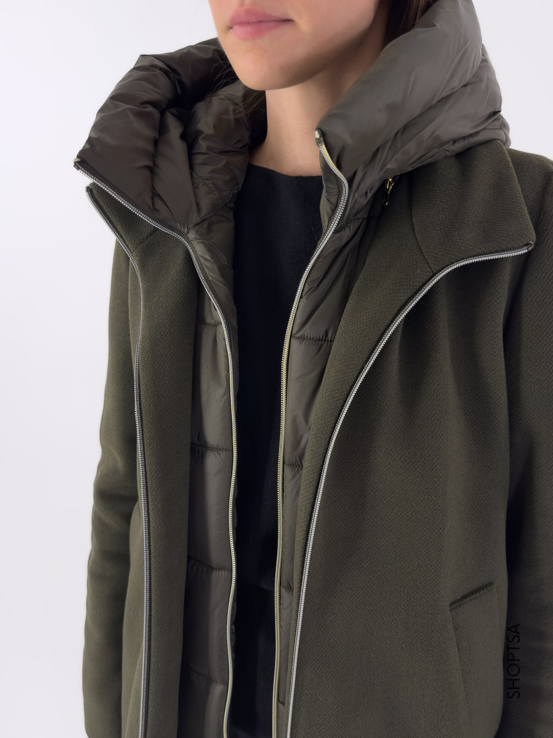 Giubbotto corto imbottitura staccabile