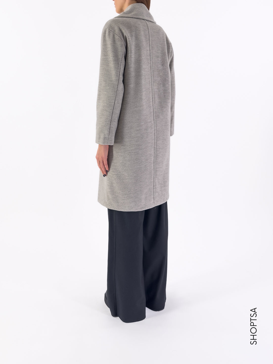 Cappotto chevron lungo