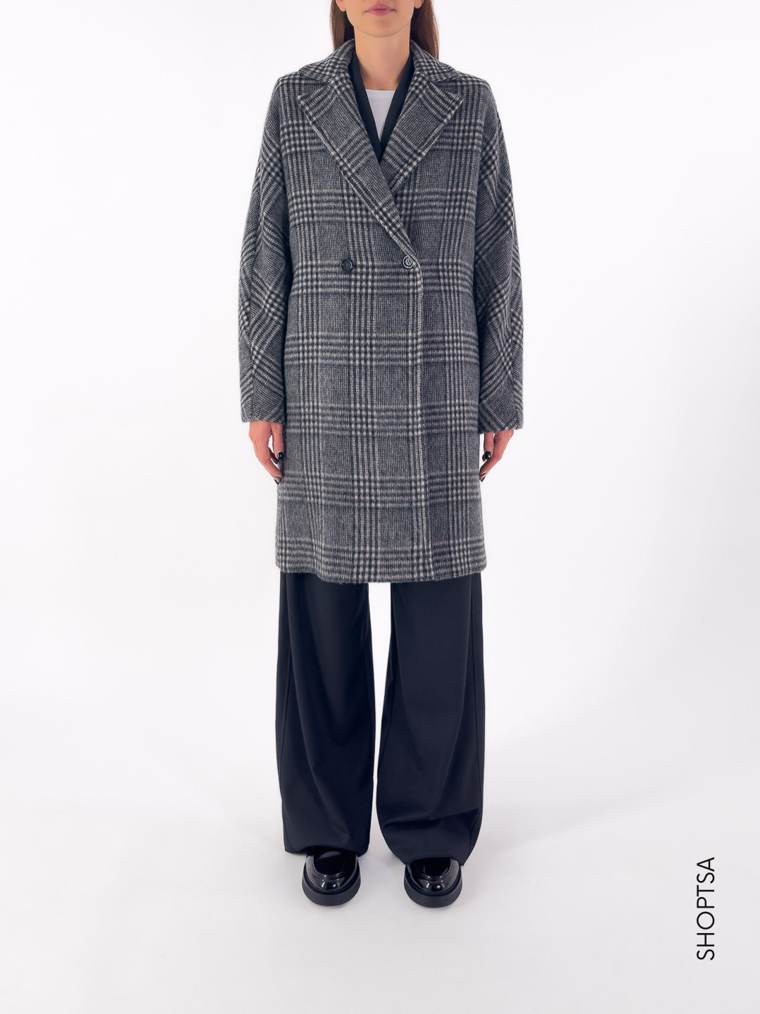 Cappotto misto lana YELLOW