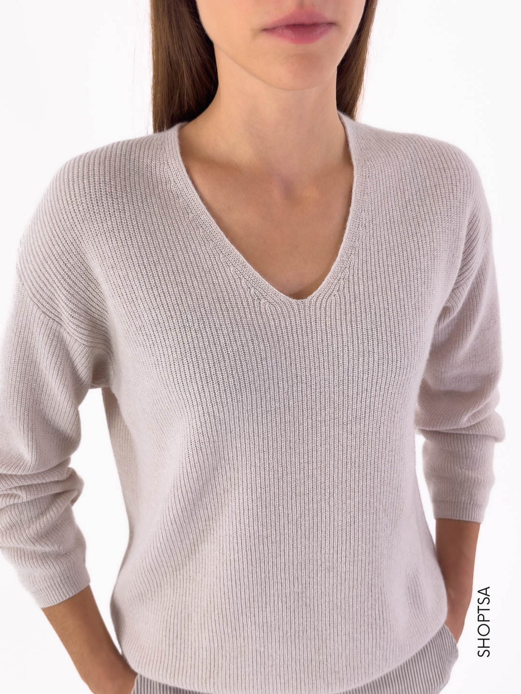 Maglia a V in lana premium 20211