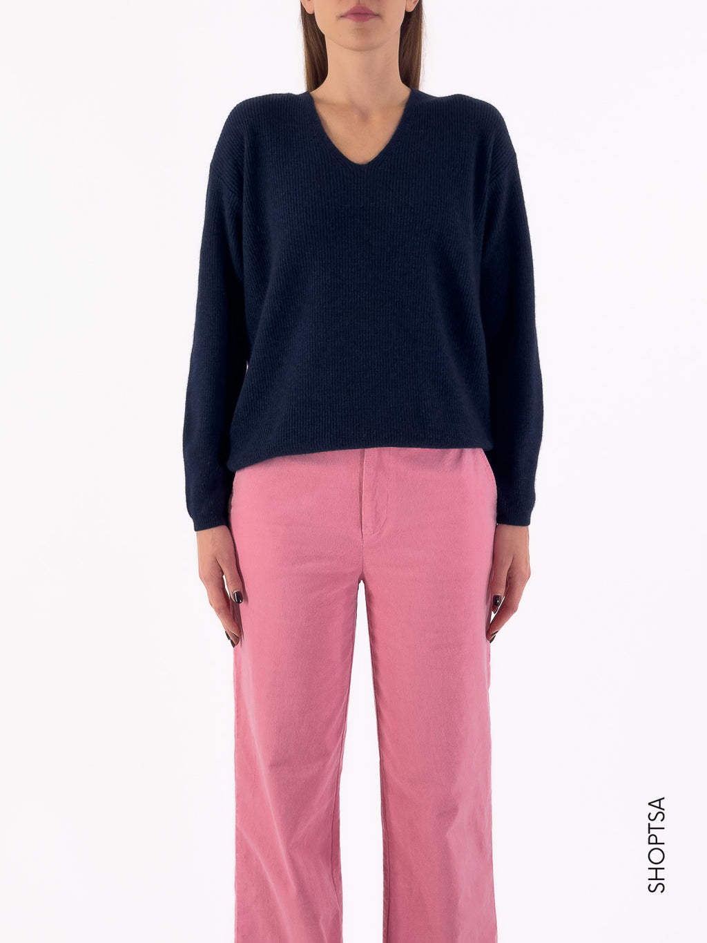 Maglia a V in lana premium 20211